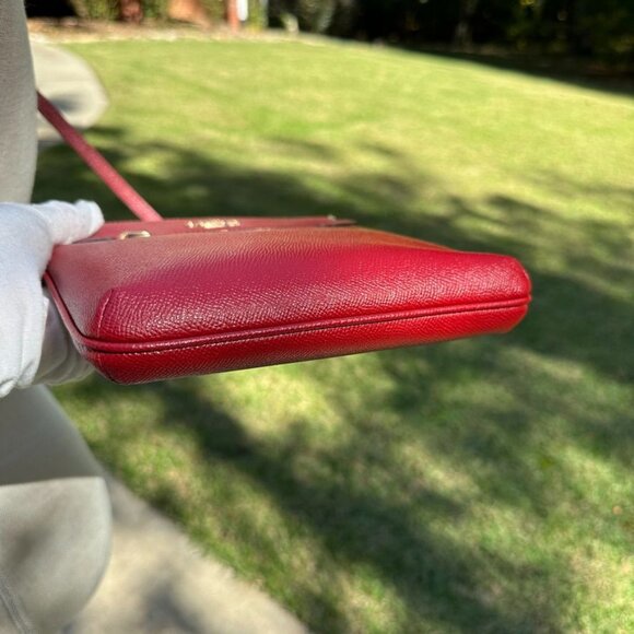 Coach CE871 Crossgrain Mini Rowan File Crossbody 1941 Red NWT - Picture 5 of 15